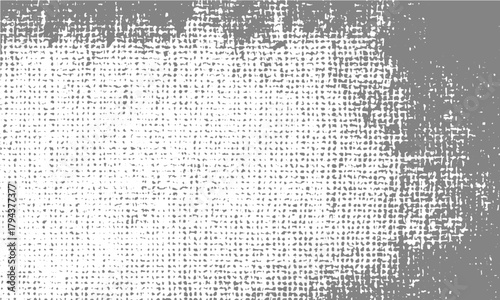 Dirt grime and scratch overlay on transparent background, Rough black and white grunge texture vector background