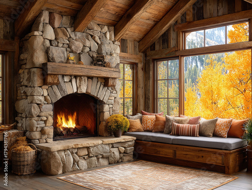 fireplace with a chimney