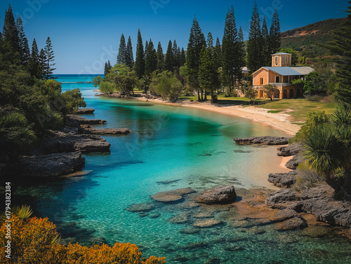 Ouvea island in New Caledonia