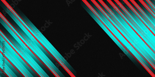 Abstract black brown blue geometric triangular pattern with grainy noise texture overlay in modern digital background