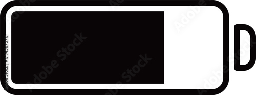 バッテリー・電池マークのフラットアイコン