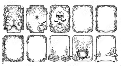 Halloween frame collection