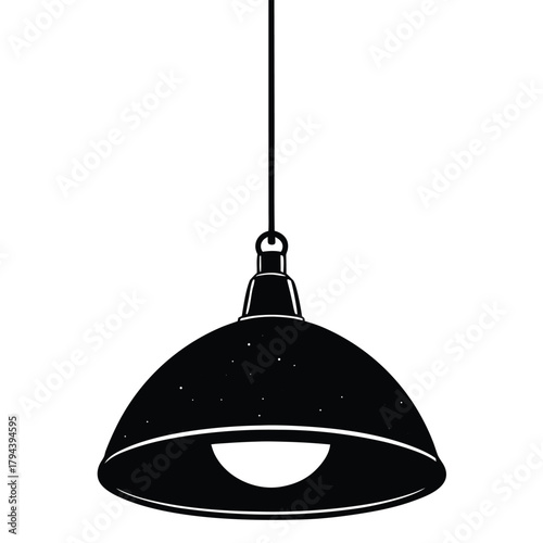 pendant light on white