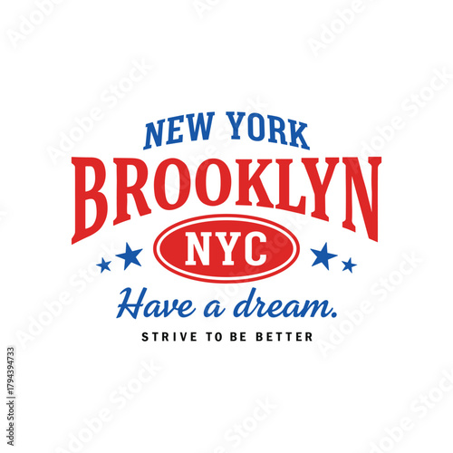 New York Brooklyn NYC Typography Design