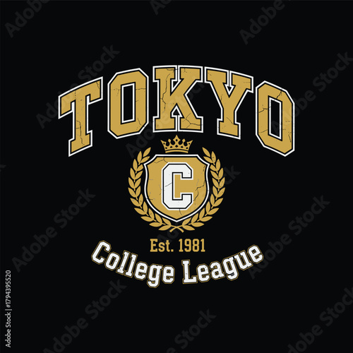 Tokyo College League Emblem Design Graphic