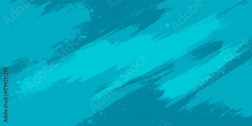 Teal Abstract Brush Stroke Background With Blue Color For Design And Art Projects