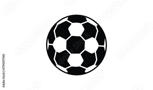 Classic soccer ball design on white background