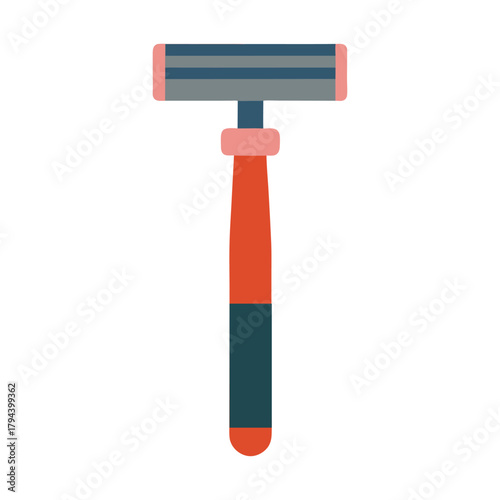 Red and Blue Razor with Pink Accent shaving grooming