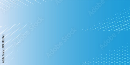 Halftone dots on blue background. Comic pop art style blank layout. Template design for comic book, presentation, sale or web banner. Vector illustration