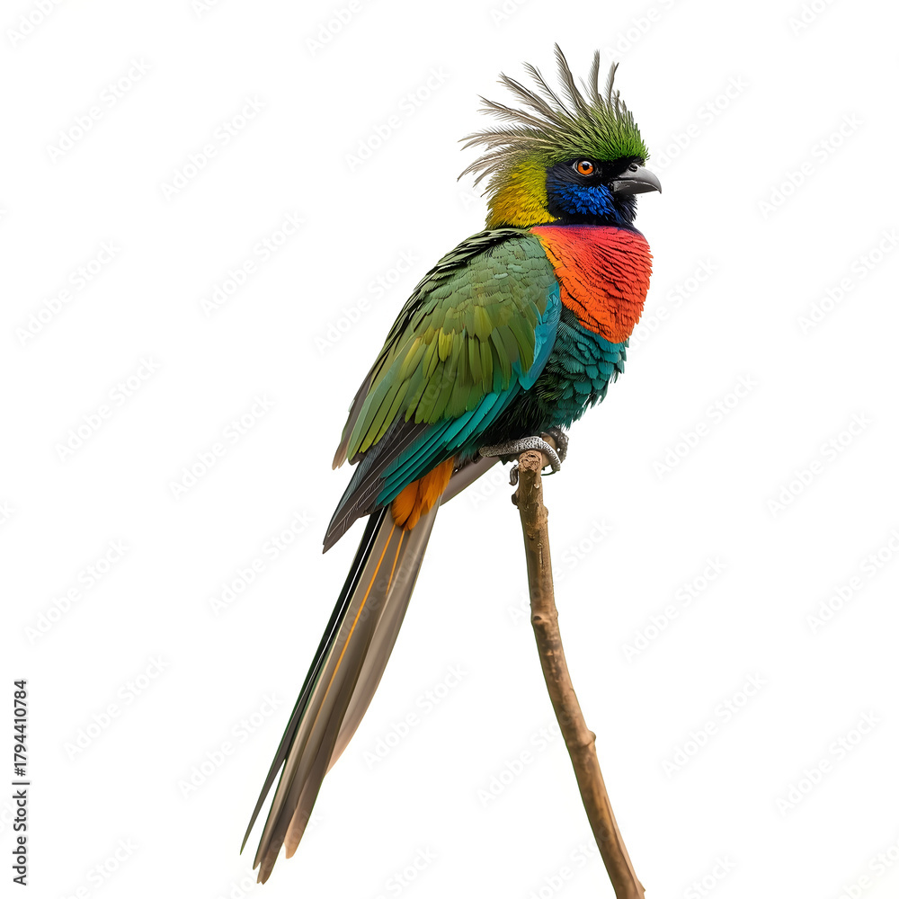 Obraz premium Blue and Yellow Macaw Parrot on white background