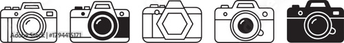 Set of camera icons Vector