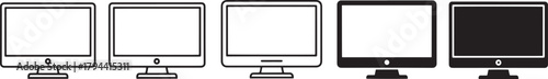 Computer monitor icons Vector