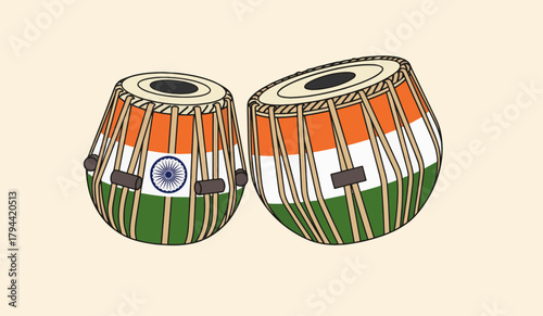 Indian flag waving gracefully with chakra emblem symbolizing progress and unity on independence day, showcasing national pride and patriotism.