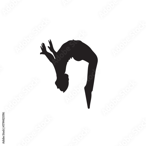 silhouette of a man jumping