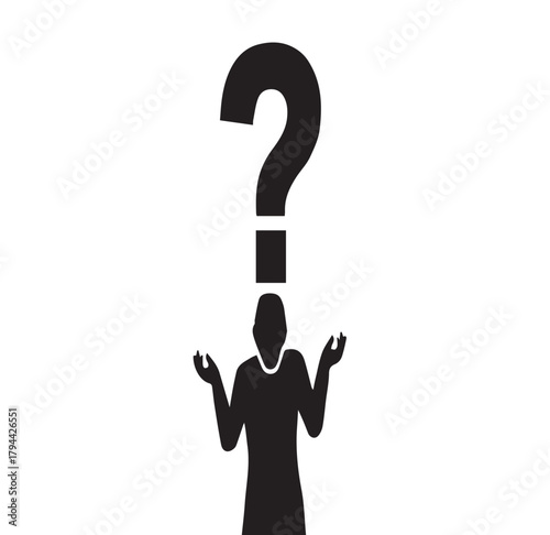 man with question mark