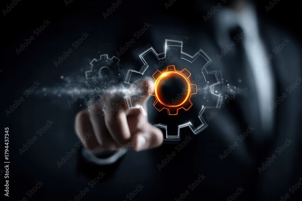 Fototapeta premium Program success is achieved through thinking and partnership that enhance operation and strengthen organizational value