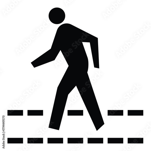 pedestrian path sign