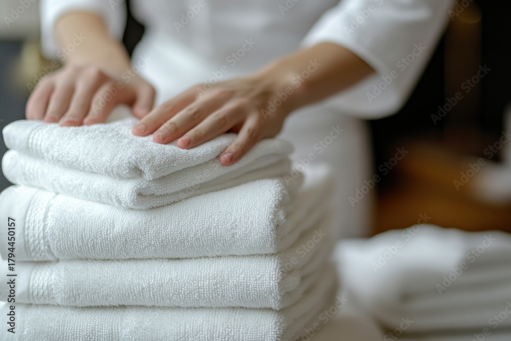 Fototapeta premium A serene spa setting with a tranquil atmosphere, where guests can unwind and rejuvenate.