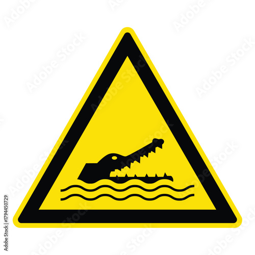 croc warning sign