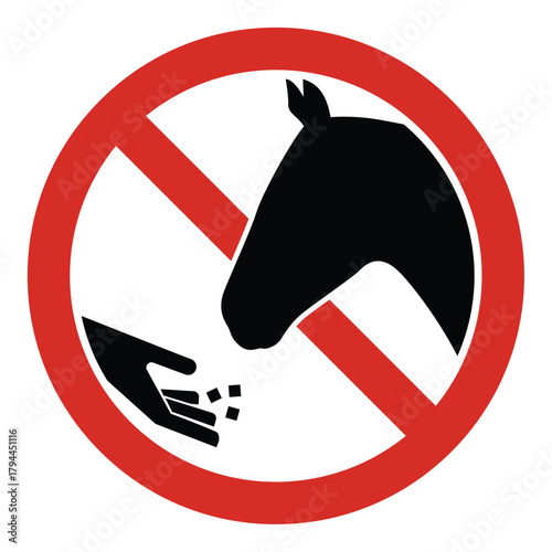 do not feed horse