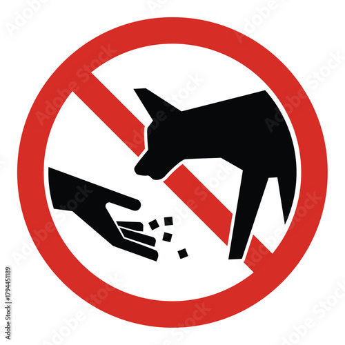 do not feed wild dog