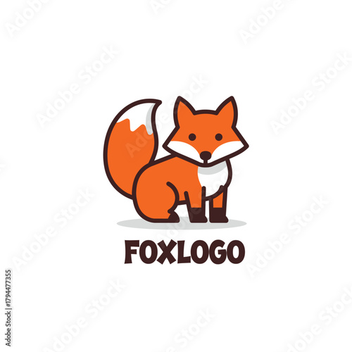 Animated fox logo with bold text