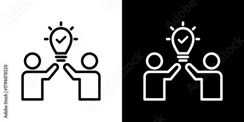 Collective Icon Set. Clean Line Design With Light And Dark Versions For Versatile Use.