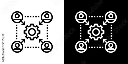 Fusion Icon Set. Clean Line Design With Light And Dark Versions For Versatile Use.