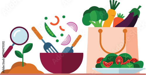 Healthy Vegetables From Garden To Table