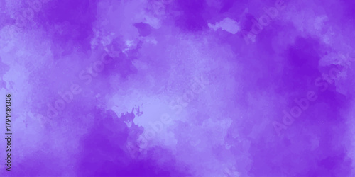 Abstract watercolor background with blue and purple paint texture, pattern, and light design
