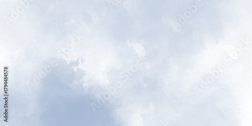 Bright summer day with fluffy white clouds against a high, beautiful blue sky