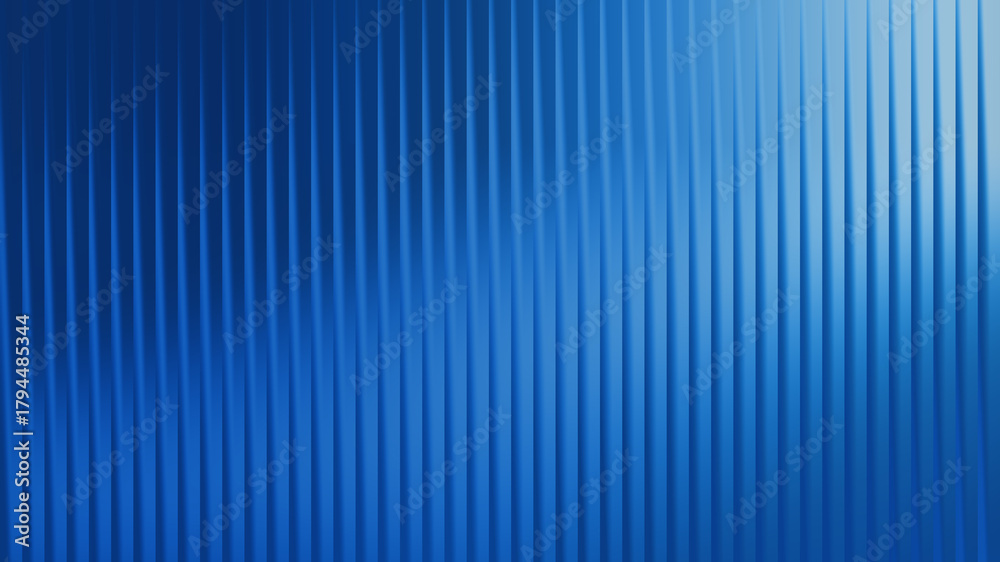 Obraz premium Abstract blue ribbed texture background with light effect
