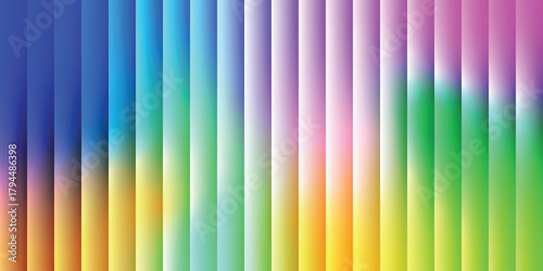 Soft Pastel Rainbow Spectrum Vertical Gradient Striped Background with Subtle Blended Colors for Sweet and Modern Digital Design