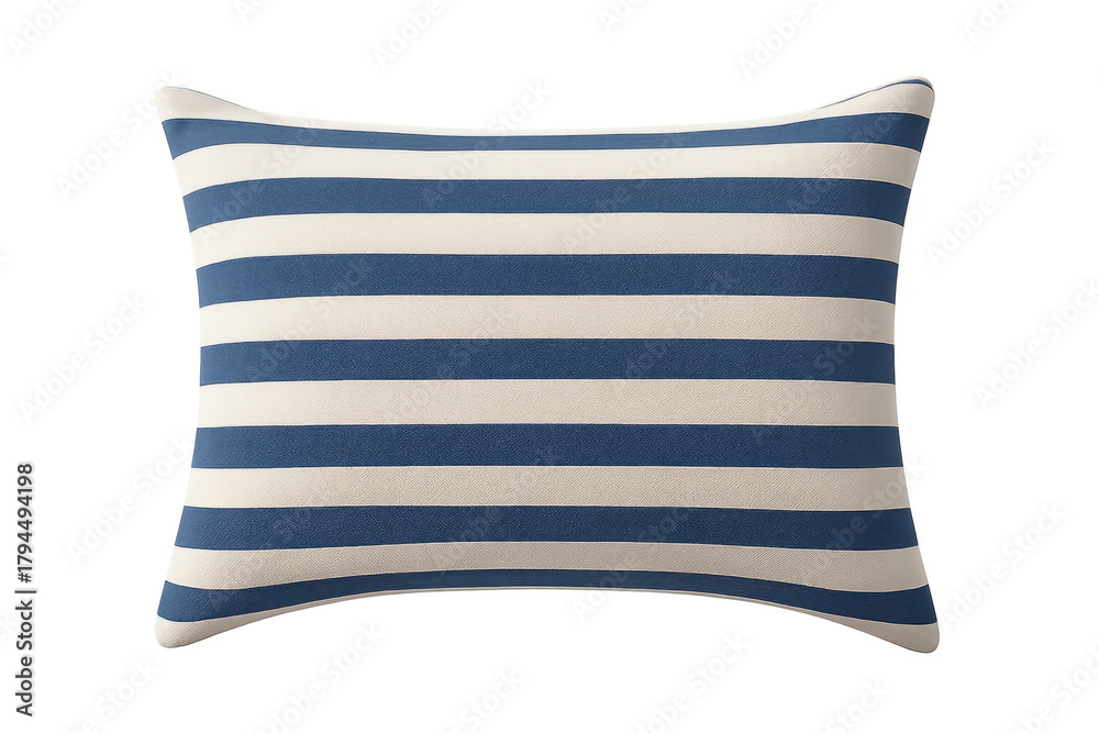 Fototapeta premium Cozy striped cushion providing comfort and style for home decor