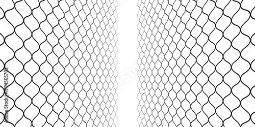 Mesh texture for fishing nets. Seamless pattern for sportswear or soccer goal, volleyball net, basketball hoop, hockey, athletics. Abstract net background for sports
