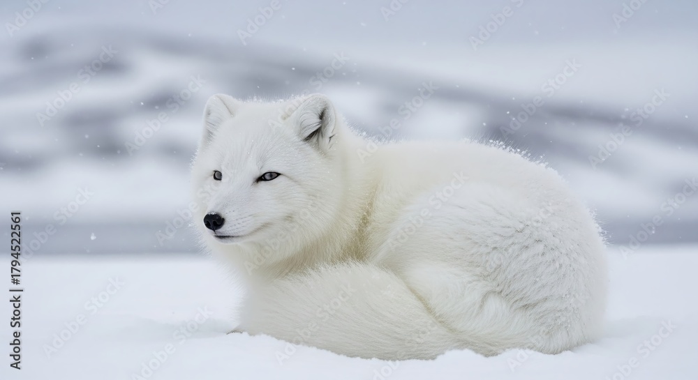 Naklejka premium 북극여우
