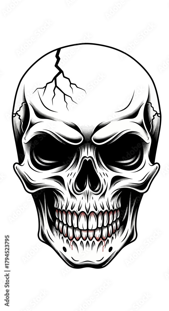 Fototapeta premium skull and crossbones