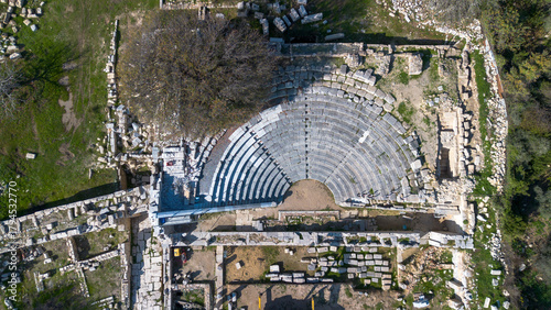 Aerial views of the ancient...