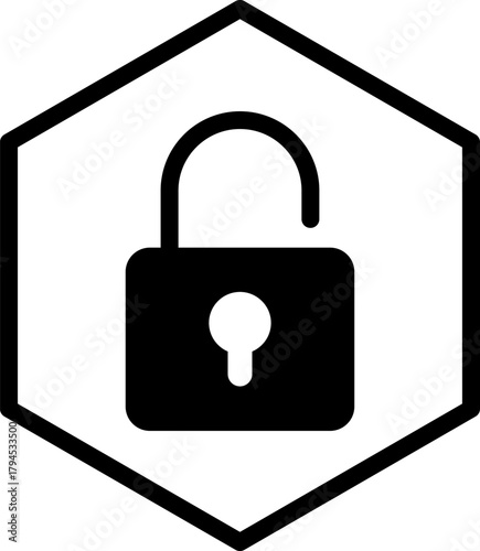 Cyber security network. Data protection. Digital padlock on internet technology networking with cloud computing and data. Cybersecurity icon
