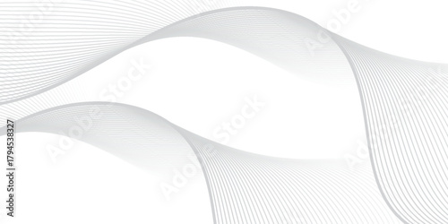 Abstract Black smooth wave on a white background. Dynamic sound wave. Design element. abstract white background.