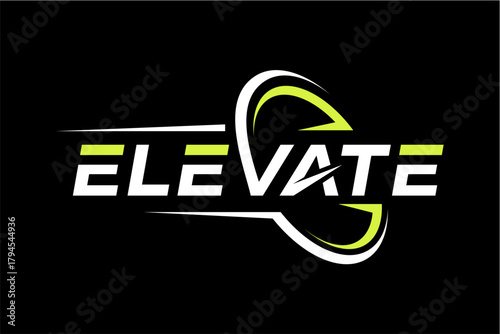 Modern Elevate wordmark logo with dynamic swoosh design.