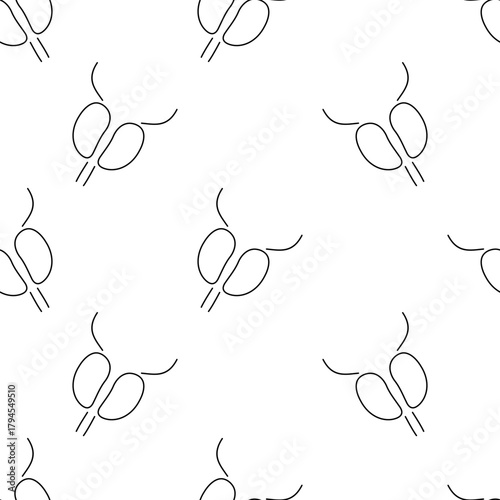 prostatitis seamless pattern isolated on transparent background.