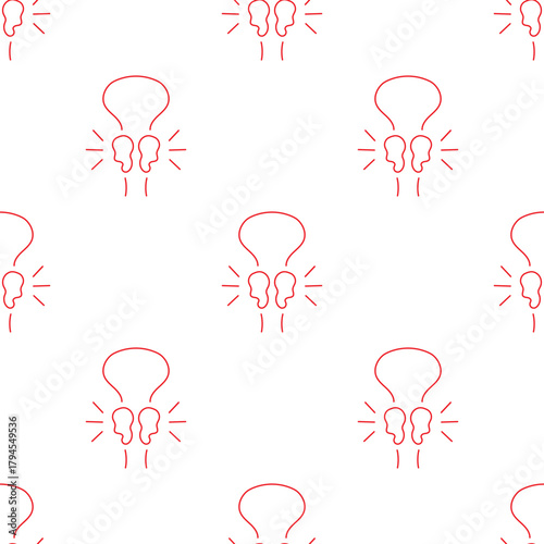 prostatitis seamless pattern isolated on transparent background.
