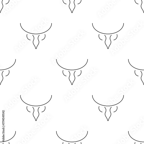 prostatitis seamless pattern isolated on transparent background.