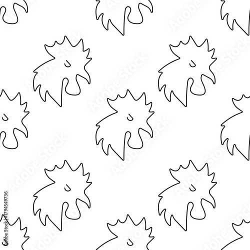 rooster seamless pattern isolated on transparent background.
