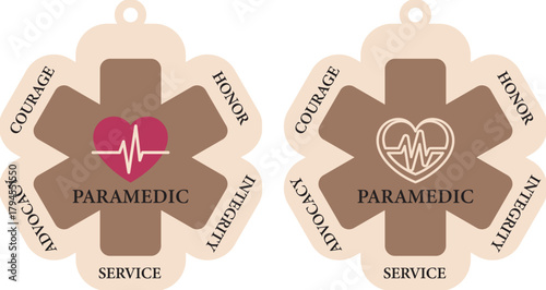 Paramedic Ornament SVG Bundle, Laser Cut Files Glowforge Engraving Silhouette Cricut, Personalized Name Wooden Ornament Keychain Bag Tag Label, Unique Christmas Gift CoWorker
