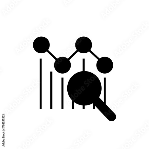 Search icon vector. Zoom illustration sign. San symbol. magnifying glass logo.