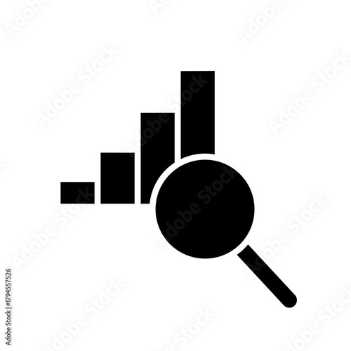 Search icon vector. Zoom illustration sign. San symbol. magnifying glass logo.