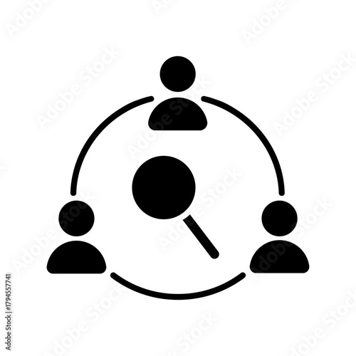 Search icon vector. Zoom illustration sign. San symbol. magnifying glass logo.