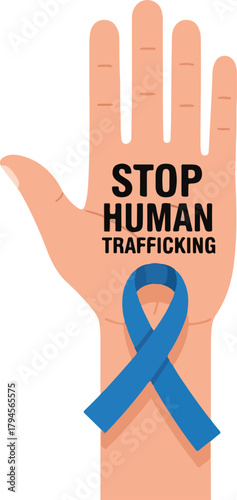Show your support to stop human trafficking. This powerful design symbolizes hope and a call to action for a world free from exploitation and modern slavery.